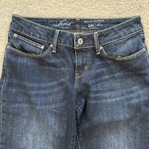 💛 Levis Bold Curve Bootcut Jeans Womens Size 28 Preowned Excellent Blue
